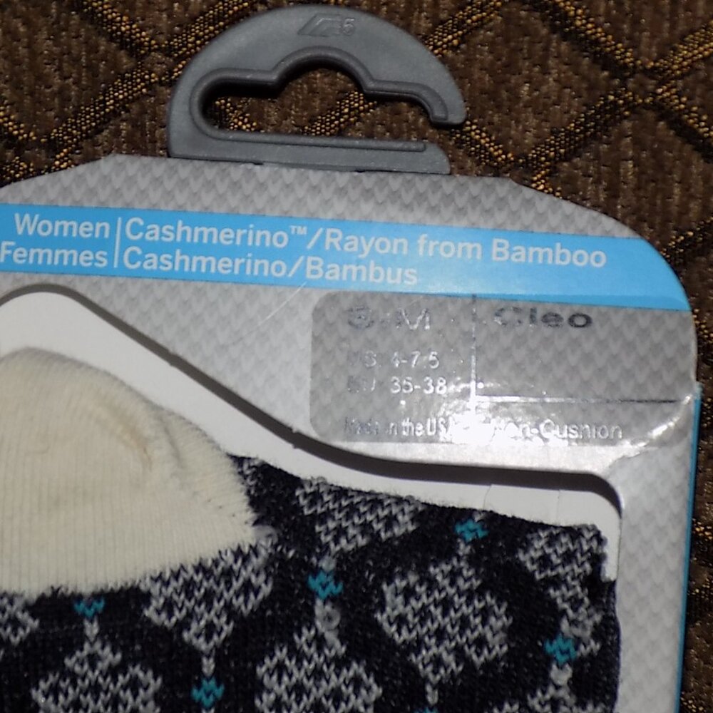 New Goodhew/Sockwell Cleo, Navy cashmerino, made in USA, S/M, US 4.5-7, EU 35-38 - Picture 4 of 6
